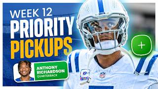 Top 7 Fantasy Football Waiver Wire Pickups for Week 12  Priority Adds 2024 [upl. by Esiahc886]