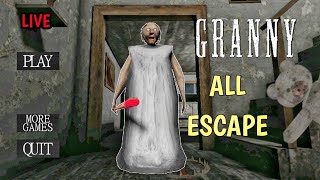 GRANNY GAME 🔴  GRANNY GAME DOOR ESCAPE FULL GAMEPLAY  LIVE GRANNY shorts granny live [upl. by Mendie999]