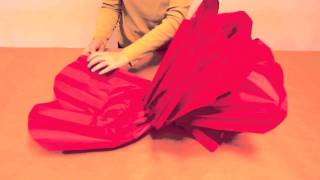 How to Make GIANT Tissue Paper Flowers [upl. by Haman256]