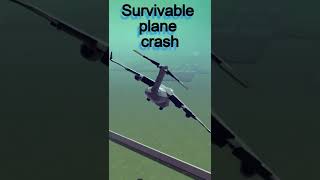 Besiege survivable plane crash [upl. by Ynelram]