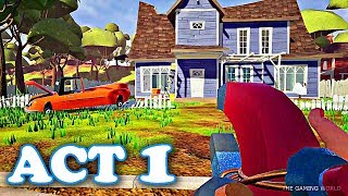 USING CHEATS TO EXPLORE SECRETS IN ACT 1  Hello Neighbor Full Release Gameplay [upl. by Miarfe215]