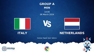 ITALY vs NETHERLANDS  Futsal DEAFLYMPICS ERZURUM 2024  Men Group Stage [upl. by Kenji916]