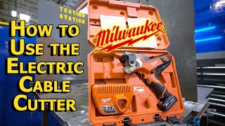 How to Use the Milwaukee M12 Electric Cable Cutter YouTube Edit [upl. by Oneill787]