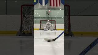 Getting the eyes warmed up with simple repetition hockeygoalietraining hockeygoalie hockey [upl. by Aneladgam]