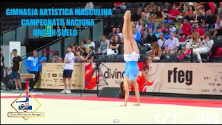 Gimnasia Artística Masculina 2024 Oro en el ejercicio de suelo Juan Ruiz Campeonato Nacional Base 5 [upl. by Netti]