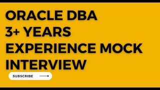 oracle dba interview questions and answers for experience [upl. by Akinod]