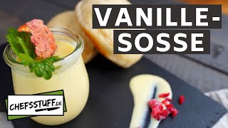 Vanillesoße selber machen  leicht und lecker  zur Rose abziehen  Dessert  Nachtisch  Nachspeiße [upl. by Shumway215]