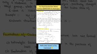 Carbonium Ions  Carbocation  Stability and Formation  chemistry [upl. by Eirrotal]