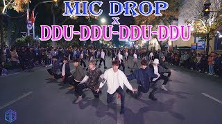 KPOP PUBLIC CHALLENGE BTS amp BLACKPINK  MIC DROP X 뚜두뚜두DDUDU DDUDU MASHUP Dance Cover FGDance [upl. by Imoan382]