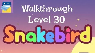 Snakebird Level 30 Walkthrough amp iOS iPhone 6S Gameplay by Noumenon Games [upl. by Renelle712]