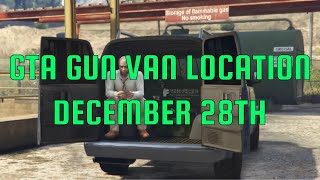 GTA Online  The Gun Van Location December 28th [upl. by Crisey735]