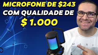 O MELHOR E MAIS BARATO MICROFONE GAMER QUE JÁ VI  Análise AmpliGame A6T [upl. by Neeli517]