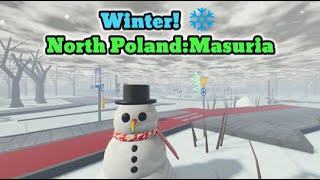 Winter North PolandMasuria Roblox  Update [upl. by Euqirne]