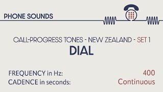 Dial tone New Zealand Callprogress tones Phone sounds Sound effects SFX [upl. by Aylatan]