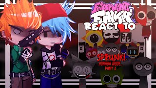 •FNF react to SPRUNKI HORROR•PART 2 Gametoons Sprunki lore SynthaxError [upl. by Lyreb]