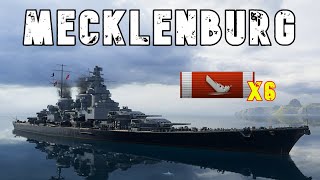 World of WarShips Mecklenburg  6 Kills 254K Damage [upl. by Alletniuq]