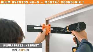 Blum AVENTOS HKS  montaż szafka górna wisząca 20K [upl. by Nolra909]