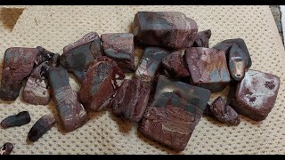 Cutting Mushroom Rhyolite on a Tile Saw [upl. by Elyad257]