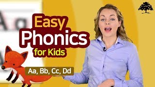 Easy Phonics 1 Unit 1 Aa Bb Cc Dd   Phonics for Kids  Alphabet  Learn to Read [upl. by Moselle560]