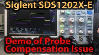 🔴 350 Siglent SDS1202XE Probe Compensation Issue  Before and After Rework Demo [upl. by Mateusz]