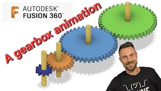 Fusion 360  How to create a gearbox animation Lets get designing [upl. by Atenahs338]