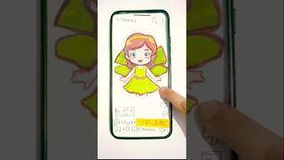 My Fairy day ❤️ smartphone ios cute diy art 유백합 김프로 easydrawing [upl. by Wolfe]