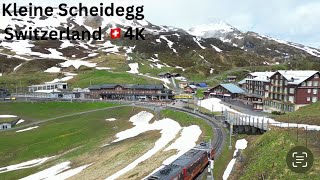 Kleine Scheidegg 4k switzerland travel mountains nature viralvideo youtube youtuber swiss [upl. by Llecrup]