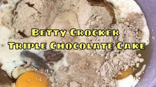 Betty Crockers Triple Chocolate Cake Recipe How To Cook It [upl. by Favian]