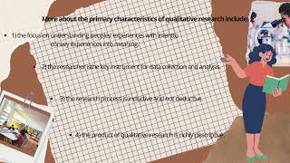 Characteristics and key features of Qualitative Research [upl. by Yrhcaz]