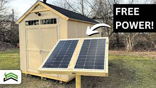 DIY Solar Powered Shed Setup [upl. by Cristionna]