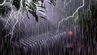 Sleep Instantly with Mighty Thunder amp Torrential Rain on Tin Roof on Stormy Night [upl. by Rosemary346]