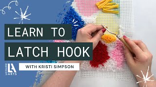 Learn to Latch Hook with Leisure Arts Latch Hook Kits [upl. by Bondie871]