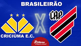 CRICIÚMA X ATHLETICO PARANAENSE AO VIVO BRASILEIRÃO DIRETO DO HERIBERTO HÜLSE  RODADA 27  NARRAÇÃO [upl. by Mott]