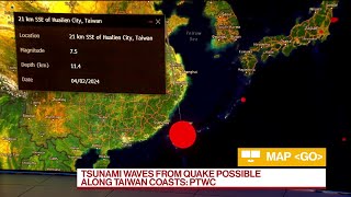 Tsunami Warning Issued After Earthquake Shakes Taiwan [upl. by Pierrette]