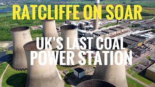 Ratcliffe onsoar UK’s last coal power station  over the cooling tower [upl. by Zondra]