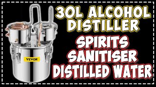 30L 8Gal Distillery  Alcohol Distiller  Distilled Water  Spirits  Stainless  Fermenter  VEVOR [upl. by Ikim834]