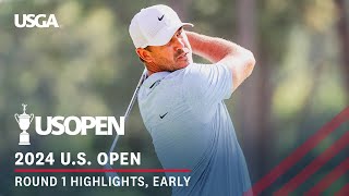 2024 US Open Highlights Round 1 Early [upl. by Ressay]