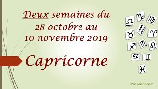 Prévisions du Capricorne du 28 octobre au 10 novembre 2019 [upl. by Sharlene]