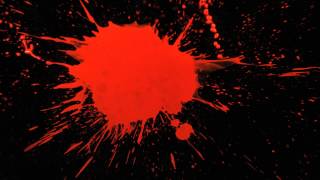 Slow Motion Paint Splatter with Red Paint Splattering a Black Background in HD Slow Mo Video View [upl. by Asiral]