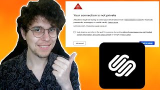 Squarespace Your Connection Is Not Private FIX [upl. by Ttayw]