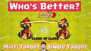 Multiple vs single inferno towers clash of clans [upl. by Eanrahc]