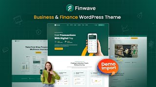 Finwave  Business and Finance WordPress Theme Demo Import [upl. by Pearline]