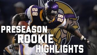 Adrian Petersons Rookie 2007 Preseason Highlights  NFL [upl. by Yaral134]