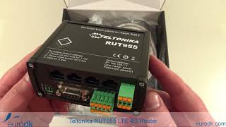 Teltonika RUT955 LTE 4G Router Dual SIM  QUICK UNBOXING amp SPECIFICATIONS 4K [upl. by Lerrej]