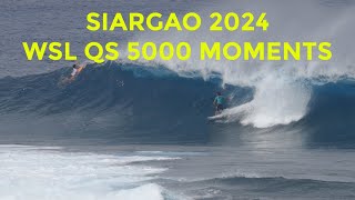 MOMENTS FROM SIARGAO 2024 WSL QS 5000 [upl. by Akehsyt127]