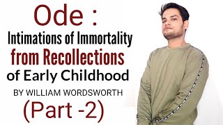 Ode Intimations of Immortality from Recollections of Early Childhood BY WILLIAM WORDSWORTH in Hindi [upl. by Mears]