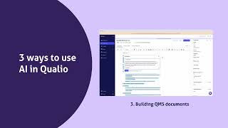 AIpowered quality from Qualio [upl. by Ornas767]