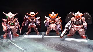 Gundam 00 Trans Am Core set Exia Dynames Kyrios Virtue by Bandai Converge [upl. by Xanthe]