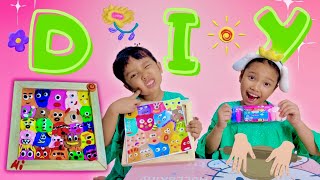 DAVINA DAN ZIZI BIKIN DIY DARI CLAY ❗️😍 diy clay [upl. by Ecnahoy987]