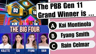 ULTIMATE PBB GEN11 Quiz Only A Real PBB Fan Can Answer  The Quiz University [upl. by Ahsoet]